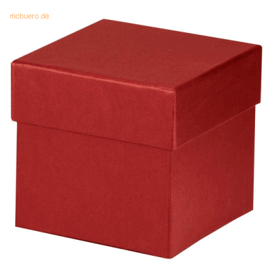 4 x Rössler Geschenkverpackung Boxline 105x105x105mm Rot 4 x Rössler Geschenkverpackung Boxline 105x105x105mm Rot