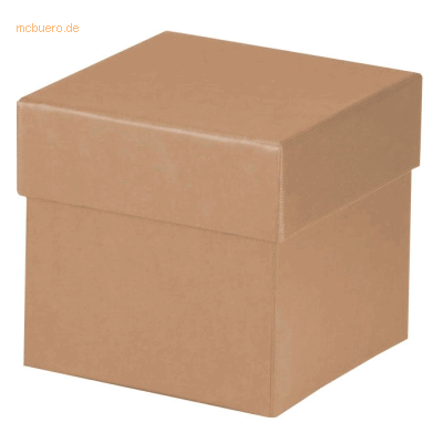 4 x Rössler Geschenkverpackung Boxline 105x105x105mm Kraft 4 x Rössler Geschenkverpackung Boxline 105x105x105mm Kraft
