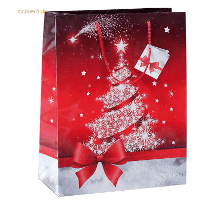 5 x Sigel Geschenktasche Sparkling Tree 17x23x9cm 5 x Sigel Geschenktasche Sparkling Tree 17x23x9cm