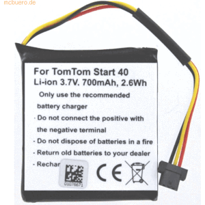 k.A. Akku für Tomtom VF3S Li-Ion 3,7 Volt 700 mAh schwarz k.A. Akku für Tomtom VF3S Li-Ion 3,7 Volt 700 mAh schwarz