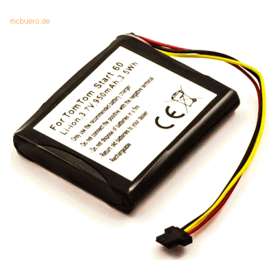 k.A. Akku für Tomtom 4AA53 Li-Ion 3,7 Volt 900 mAh schwarz k.A. Akku für Tomtom 4AA53 Li-Ion 3,7 Volt 900 mAh schwarz