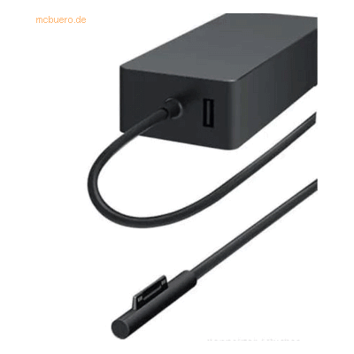 Microsoft - Surface Pro 7 - 65 W - Schwarz - Charger Microsoft - Surface Pro 7 - 65 W - Schwarz - Charger
