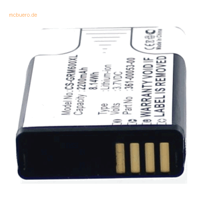 k.A. Akku für Garmin 010-11654-03 Li-Ion 3,7 Volt 2200 mAh schwarz k.A. Akku für Garmin 010-11654-03 Li-Ion 3,7 Volt 2200 mAh schwarz