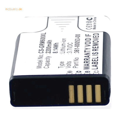 k.A. Akku für Garmin Montana 600 Li-Ion 3,7 Volt 2200 mAh schwarz k.A. Akku für Garmin Montana 600 Li-Ion 3,7 Volt 2200 mAh schwarz