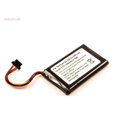 k.A. Akku für Tomtom Go550 Live Li-Ion 3,7 Volt 1100 mAh schwarz k.A. Akku für Tomtom Go550 Live Li-Ion 3,7 Volt 1100 mAh schwarz