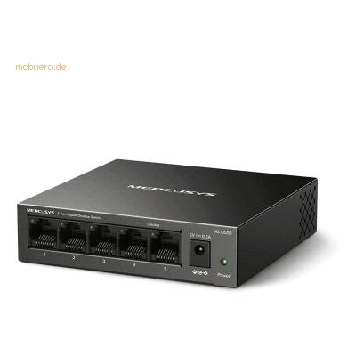 TP-Link Mercusys MS105GS 5-Port Gigabit Desktop Switch TP-Link Mercusys MS105GS 5-Port Gigabit Desktop Switch