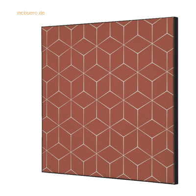 Showdown Wanddekoration Set 40x40cm Hexagon braun Showdown Wanddekoration Set 40x40cm Hexagon braun
