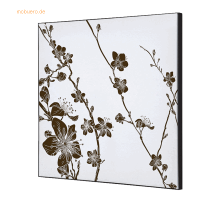 Showdown Wanddekoration Set 40x40cm Kirschblüte braun Showdown Wanddekoration Set 40x40cm Kirschblüte braun