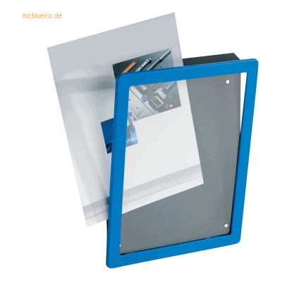 Ultradex Ultra-Sichtrahmen Magnetverschluss für A4 250x330mm blau VE=5 Ultradex Ultra-Sichtrahmen Magnetverschluss für A4 250x330mm blau VE=5