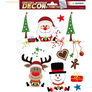 5 x Herma Fensterbilder Weihnachtsfreude 1 Blatt 5 x Herma Fensterbilder Weihnachtsfreude 1 Blatt