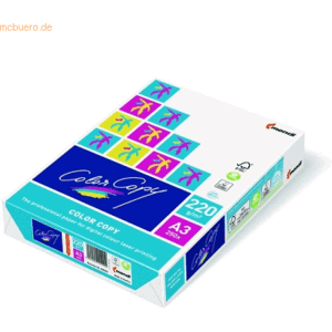 Mondi Farblaserpapier Color Copy satiniert A3 220 g/qm weiß VE=250 Bla Mondi Farblaserpapier Color Copy satiniert A3 220 g/qm weiß VE=250 Bla