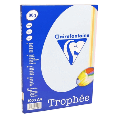 Clairefontaine Trophée A4 Druckerpapier - Bunte Farben, 80g/m² Clairefontaine Trophée A4 Druckerpapier - Bunte Farben, 80g/m²