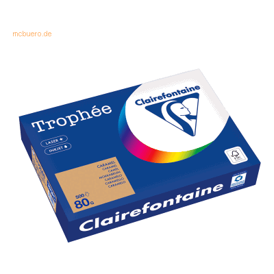 Clairefontaine Karamell A4 - 80 g/m² Farbiges Papier Clairefontaine Karamell A4 - 80 g/m² Farbiges Papier