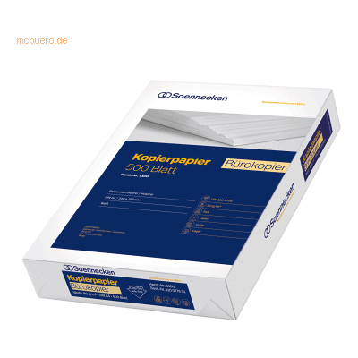 Soennecken Büro Kopierpapier - 5100 - A4 Weiß - Standard Kopierpapier Soennecken Büro Kopierpapier - 5100 - A4 Weiß - Standard Kopierpapier