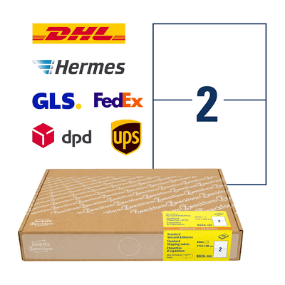 Avery Zweckform Etikett Versand 210 x 148mm ILK weiß 300 Blatt 600 Stü Avery Zweckform Etikett Versand 210 x 148mm ILK weiß 300 Blatt 600 Stü