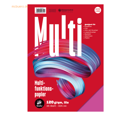 Staufen Multifunktionspapier A4 120g/qm VE=35 Blatt lila Staufen Multifunktionspapier A4 120g/qm VE=35 Blatt lila