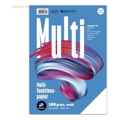 Staufen Multifunktionspapier A4 160 g/qm weiß 35 Blatt Staufen Multifunktionspapier A4 160 g/qm weiß 35 Blatt