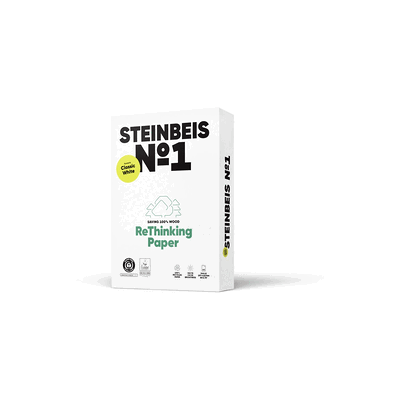 Steinbeis No. 1 - Classic White - Recyclingpapier A3 80g weiß 500 Blat Steinbeis No. 1 - Classic White - Recyclingpapier A3 80g weiß 500 Blat