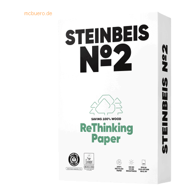 Steinbeis Steinbeis Kopierpapier No.2 K1501666080D gel. weiß 500 Blatt Steinbeis Steinbeis Kopierpapier No.2 K1501666080D gel. weiß 500 Blatt
