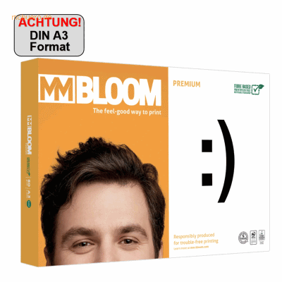 MM Bloom - Kopierpapier Premium A3 80g 500BL weiss - Copy paper MM Bloom - Kopierpapier Premium A3 80g 500BL weiss - Copy paper
