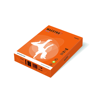 Maestro Kopierpapier MAESTRO Color Intensiv A4 160g/m² 250 Blatt orang Maestro Kopierpapier MAESTRO Color Intensiv A4 160g/m² 250 Blatt orang