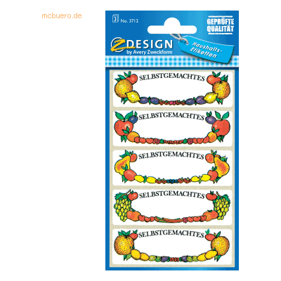 Avery Z-Design Obst Haushaltsetiketten - Packung mit 10 Avery Z-Design Obst Haushaltsetiketten - Packung mit 10