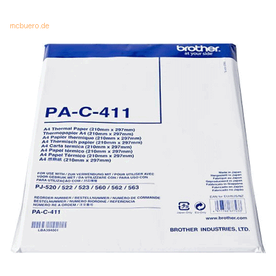Brother Thermopapier für PrintJet VE=100 Blatt Brother Thermopapier für PrintJet VE=100 Blatt