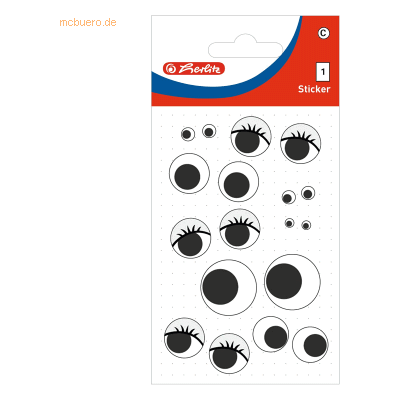 10 x Herlitz Schmucketikett Kids Motiv 6 rechteckig Wackelaugen VE=1 B 10 x Herlitz Schmucketikett Kids Motiv 6 rechteckig Wackelaugen VE=1 B