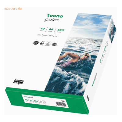 5 x Tecno Kopierpapier Polar A4 80g/qm weiß VE=500 Blatt 5 x Tecno Kopierpapier Polar A4 80g/qm weiß VE=500 Blatt