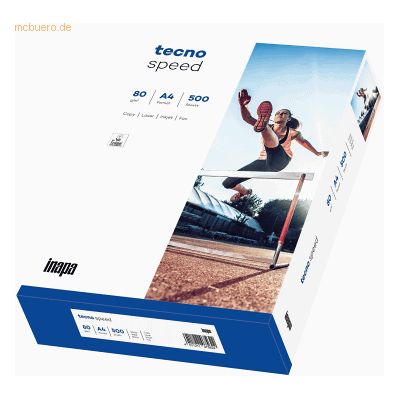 Inapa Multifunktionspapier Tecno Speed A4 80 g/qm weiß VE=500 Blatt Inapa Multifunktionspapier Tecno Speed A4 80 g/qm weiß VE=500 Blatt