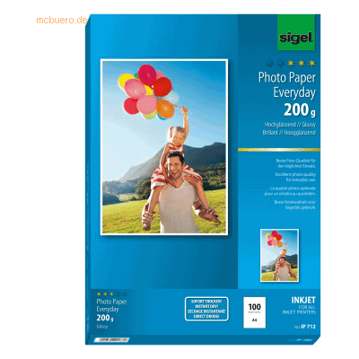 Sigel A4 Fotopapier 200G Hochglänzend - Hochwertige Drucke Sigel A4 Fotopapier 200G Hochglänzend - Hochwertige Drucke