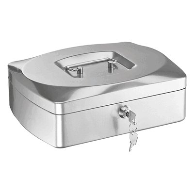 Alco Geldkassette Stahlblech mit Schloss 255x200x90mm silber Alco Geldkassette Stahlblech mit Schloss 255x200x90mm silber