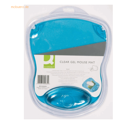 Connect Mauspad mit Handgelenkauflage Gel transparent blau Connect Mauspad mit Handgelenkauflage Gel transparent blau