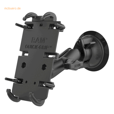 RAM Mounts RAM Mounts Universal Quick-Grip Saugfuss-Smartphonehalterun RAM Mounts RAM Mounts Universal Quick-Grip Saugfuss-Smartphonehalterun