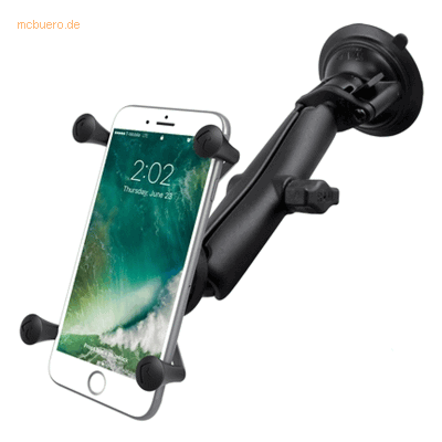 RAM Mounts RAM Universal X-Grip Saugfuss-Smartphonehalterung groß, Set RAM Mounts RAM Universal X-Grip Saugfuss-Smartphonehalterung groß, Set