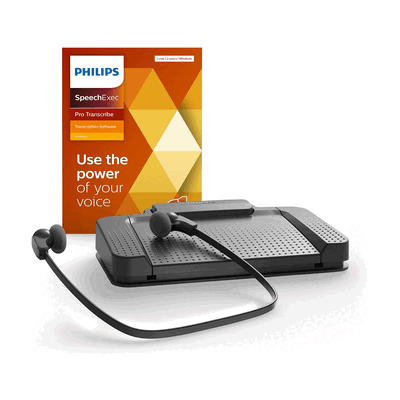 Philips Transkriptions-Set mit Workflow-Software SpeechExec. Philips Transkriptions-Set mit Workflow-Software SpeechExec.