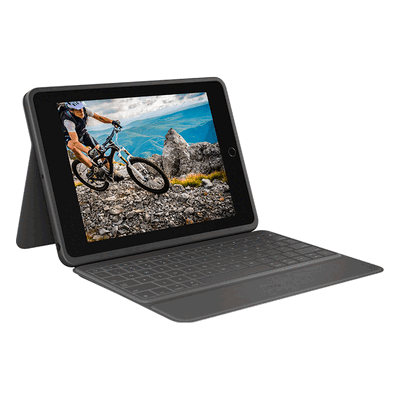 Logitech Logitech Rugged Folio QWERTY-Layout, graphite Logitech Logitech Rugged Folio QWERTY-Layout, graphite
