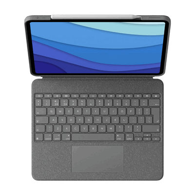 Logitech Logitech Combo Touch QWERTY-Layout 12,9-, grey Logitech Logitech Combo Touch QWERTY-Layout 12,9-, grey