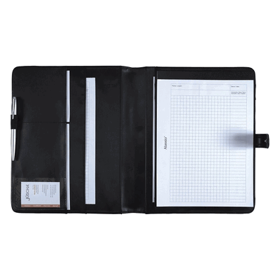 Alassio Schreibmappe FANO 32,2x26x2cm Lederimitat schwarz Alassio Schreibmappe FANO 32,2x26x2cm Lederimitat schwarz