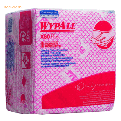 WypAll X80 Plus Wiederverwendbare Rote Wischtücher - Reinigungsutensil WypAll X80 Plus Wiederverwendbare Rote Wischtücher - Reinigungsutensil