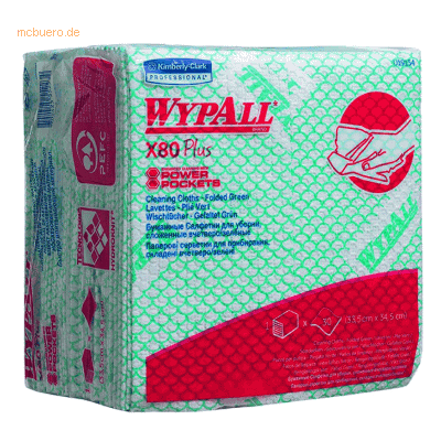 Wypall X80 Plus Grüne Reinigungstücher - Reinigungstücher Wypall X80 Plus Grüne Reinigungstücher - Reinigungstücher