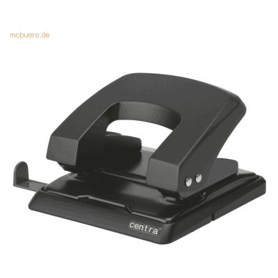 Centra Locher HP30 Metall für 30 Blatt mit Anschlagschiene schwarz Centra Locher HP30 Metall für 30 Blatt mit Anschlagschiene schwarz