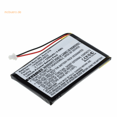 k.A. Akku für Garmin nüvi 360 Li-Pol 3,7 Volt 1250 mAh schwarz k.A. Akku für Garmin nüvi 360 Li-Pol 3,7 Volt 1250 mAh schwarz