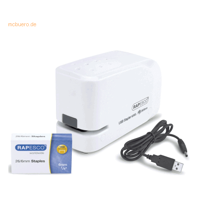 Rapesco Elektroheftgerät 626EL USB/Batterie weiß Rapesco Elektroheftgerät 626EL USB/Batterie weiß