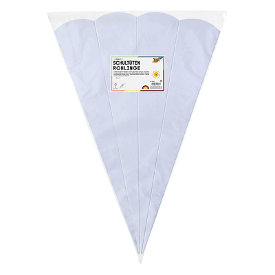 Folia Schultüten Rohling - 68 cm sechseckig hellblau 5er Pack. Folia Schultüten Rohling - 68 cm sechseckig hellblau 5er Pack.