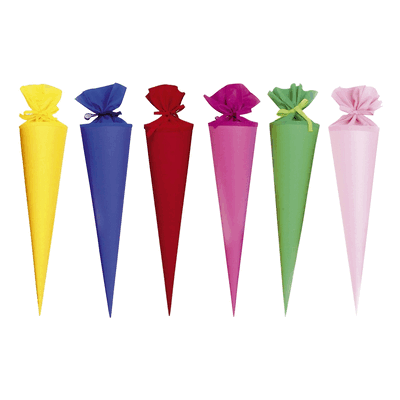 10 x Goldbuch Bastelschultüte Buntkarton sortiert 70 cm. 10 x Goldbuch Bastelschultüte Buntkarton sortiert 70 cm.