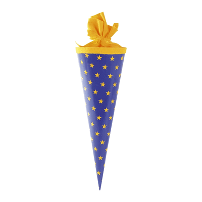 GOLDBUCH Schultüte Geschwister Sterne - rund 35 cm. GOLDBUCH Schultüte Geschwister Sterne - rund 35 cm.
