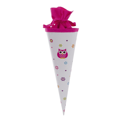 GOLDBUCH Schultüte Geschwister Eule -rund 35 cm. GOLDBUCH Schultüte Geschwister Eule -rund 35 cm.