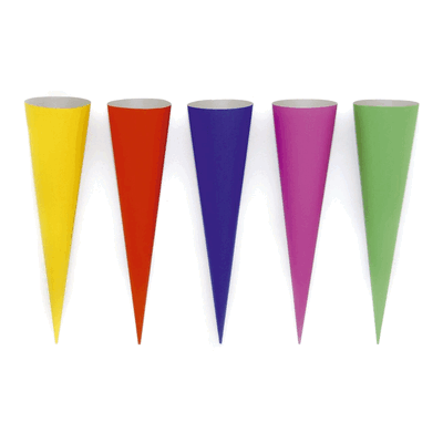 10 x Goldbuch Bastelschultüte Buntkarton sortiert 70 cm. 10 x Goldbuch Bastelschultüte Buntkarton sortiert 70 cm.