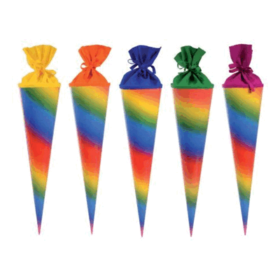 Goldbuch Bastelschultüte Regenbogen 70 cm. Goldbuch Bastelschultüte Regenbogen 70 cm.